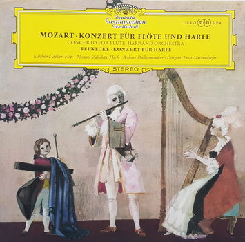 LP - Mozart*Reinecke - Konzerte für Flöte und Harfe - 0