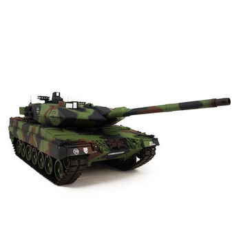 RC tank Leopard 2A6 2.4GHZ met schietfunctie rook en geluid en IR 1116038891 - 2