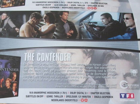 Dvd *** SCENES OF THE CRIME & CONTENDER *** 2-DVD Boxset - 2