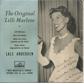 Lale Andersen – The Original Lilli Marlene (1957) Gesigneerd - 0