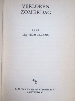 Verloren zomerdag - Lia Timmermans - 1