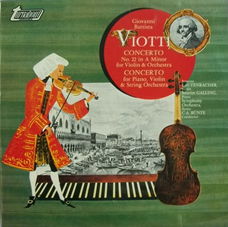 LP - Giovanni Battista Viotti - Concert No. 22, Concerto for piano