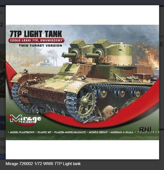 Bouwpakket Mirage-Hobby Mirage 726002 1/72 WWII 7TP Light tank German' - 0