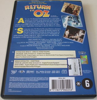 Dvd *** RETURN TO OZ *** Walt Disney - 1