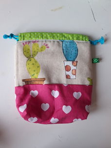 Projectbag Cactus en hartjes