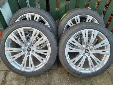 Audi a8 20inch orginele velgen met goede banden 5x112 - 1