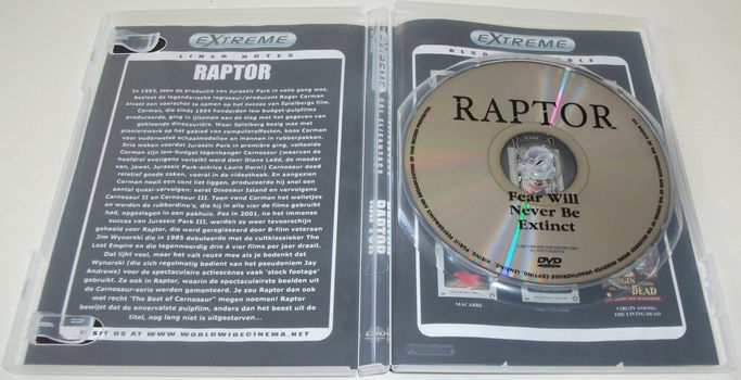 Dvd *** RAPTOR *** Collector's Edition Uncut and Uncensored - 3