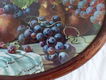 Kleurrijk vintage dienblad met schildering van fruit - 1 - Thumbnail