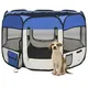 Opvouwbare puppybox met draagtas blauw 90x90x58 cm - 0 - Thumbnail