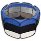 Opvouwbare puppybox met draagtas blauw 90x90x58 cm - 6 - Thumbnail