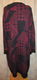Gebreide jurk Zwart Aubergine maart 46 A04 - 1 - Thumbnail