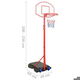 Draagbare basketbalset, verstelbaar 200-236 cm - 7 - Thumbnail