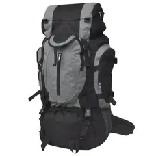 Wandelrugzak XXL 75 L zwart en grijs