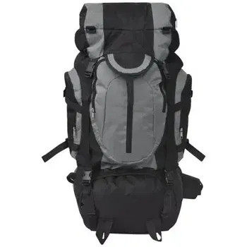 Wandelrugzak XXL 75 L zwart en grijs - 1