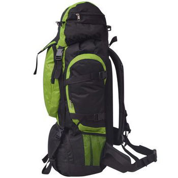 Wandelrugzak XXL 75 L zwart en groen - 2