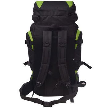 Wandelrugzak XXL 75 L zwart en groen - 3