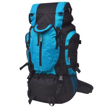 Wandelrugzak XXL 75 L zwart en blauw - 0