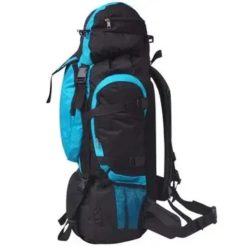 Wandelrugzak XXL 75 L zwart en blauw - 2