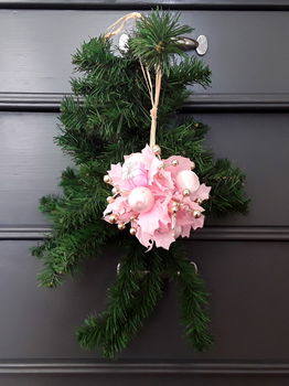 Kerstbal - kersthanger - roze - 4