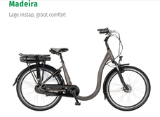 elektrische fiets met extra lage instap en 576 wh accu