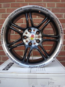 17'' Inch Momo Corse Black 5x112 7,5J ET35 Naaf 72,3