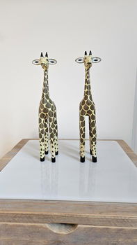 2x ZGAN Houten giraffe (voor decoratie) - 1