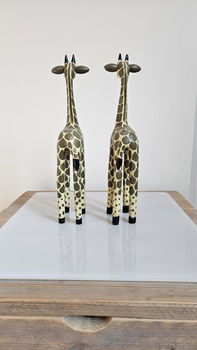 2x ZGAN Houten giraffe (voor decoratie) - 2