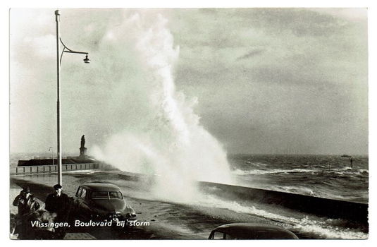 Vlissingen Boulevard bij storm - 0