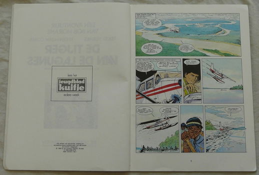 Strip Boek, Bob Morane, De Tijger Van De Lagunes, Nr.22, Lombard, 1989.(Nr.1) - 1