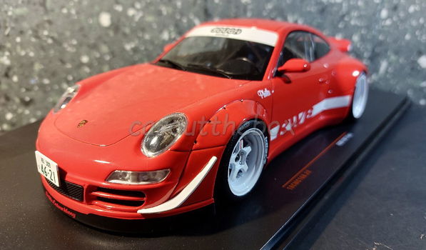 RWB Porsche 997 red 1:18 Ixo V1035 - 1