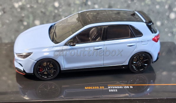 Hyundai i30 N 2022 blauw 1:43 Ixo V1042 - 0