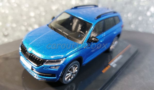 Skoda Kodiaq Sportline 2018 blauw 1:43 Ixo V1047 - 1