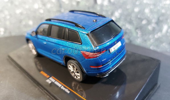 Skoda Kodiaq Sportline 2018 blauw 1:43 Ixo V1047 - 2