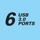 USB 3.0 Hub 6+1 ports - 5 - Thumbnail