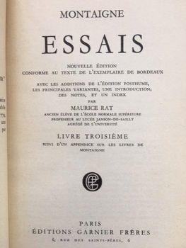 Essais - Montaigne - 1