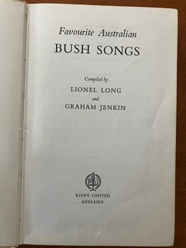 Favourite Australian Bush Songs - Lionel Long, Graham Jenkin - 1