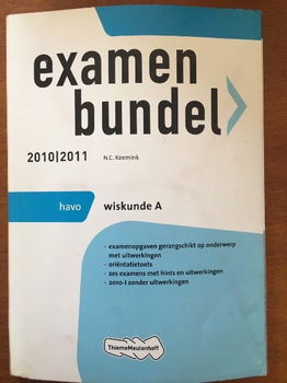 Examenbundel HAVO - Wiskunde A - 2010/2011 - 0