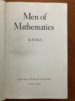 Men of Mathematics - E.T. Bell - 2