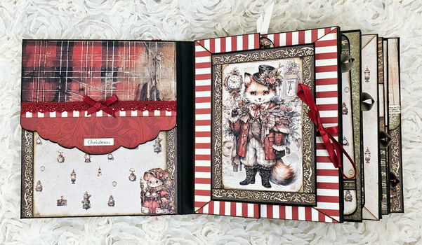 Finished Project handmade by scrapqueen designs steampunk christmas letters to santa + mini album - 3