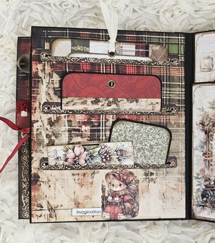 Finished Project handmade by scrapqueen designs steampunk christmas letters to santa + mini album - 4