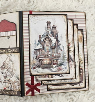 Finished Project handmade by scrapqueen designs steampunk christmas letters to santa + mini album - 6