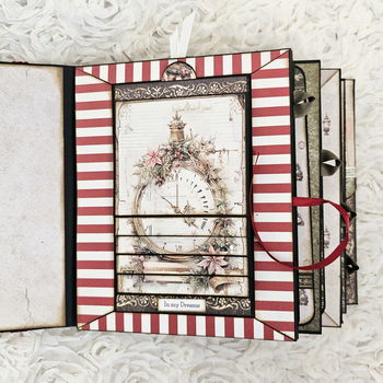 Kit to create exact the same project steampunk christmas letters to santa + mini album - 6