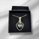 Zwarte onyx hart ketting - 1 - Thumbnail