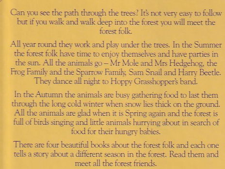 TALES OF FOREST FOLK 4 DELEN COMPLEET - Fritz Baumgarten - 1