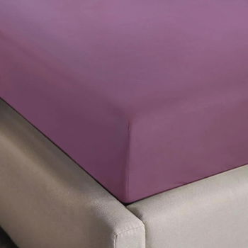 Jersey hoeslaken 140x200 Mauve - 0