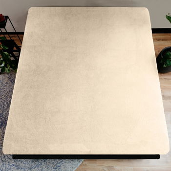 Hoeslaken 140x200 Katoen Taupe - 1