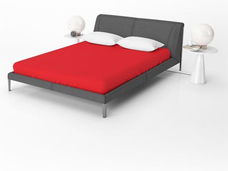 Hoeslaken 90x200 Katoen Rood