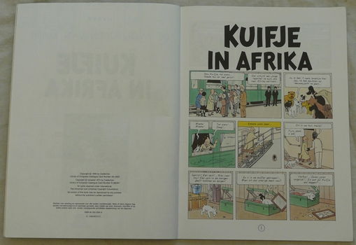 Strip Boek, De Avonturen Van Kuifje, Kuifje In Afrika, Casterman, 1986.(Nr.1) - 1