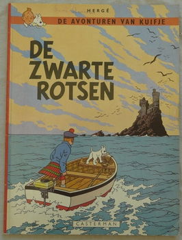 Strip Boek, De Avonturen Van Kuifje, De Zwarte Rotsen, Casterman, 1967.(Nr.1) - 0