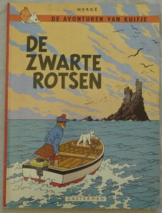 Strip Boek, De Avonturen Van Kuifje, De Zwarte Rotsen, Casterman, 1967.(Nr.1)